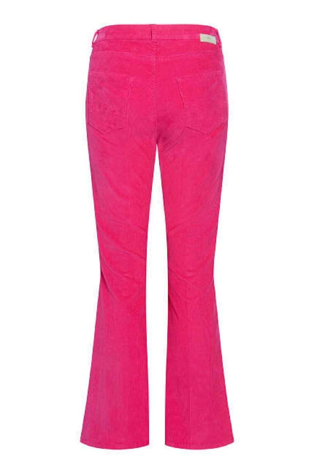 Pantalon velours côtelé SHAKIRA S, rose, slim bootcut, vue arrière, mode féminine, style polyvalent.