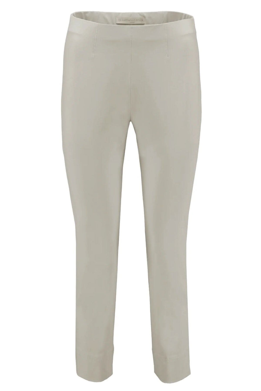 Pantalon court mi-haut Penny 6/8, coupe lisible, tissu élastique, couleur claire, look classique et intemporel.