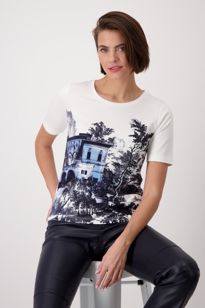 T-shirt imprimé « Jardin Anglais »