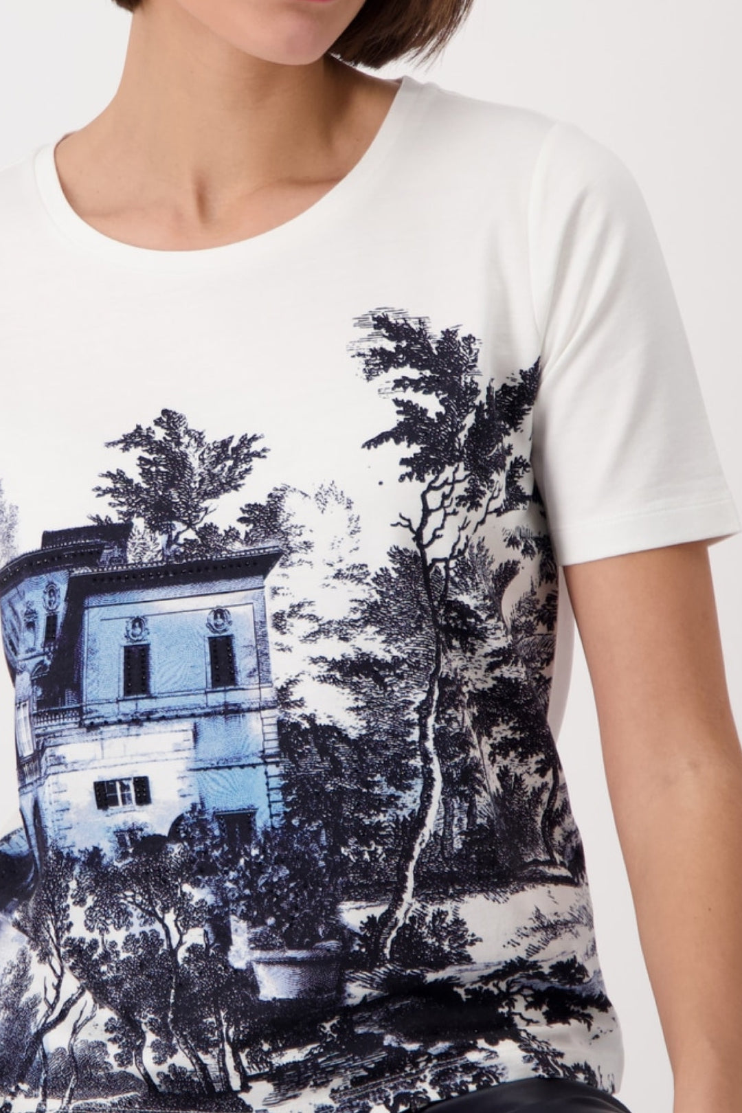 T-shirt imprimé « Jardin Anglais »