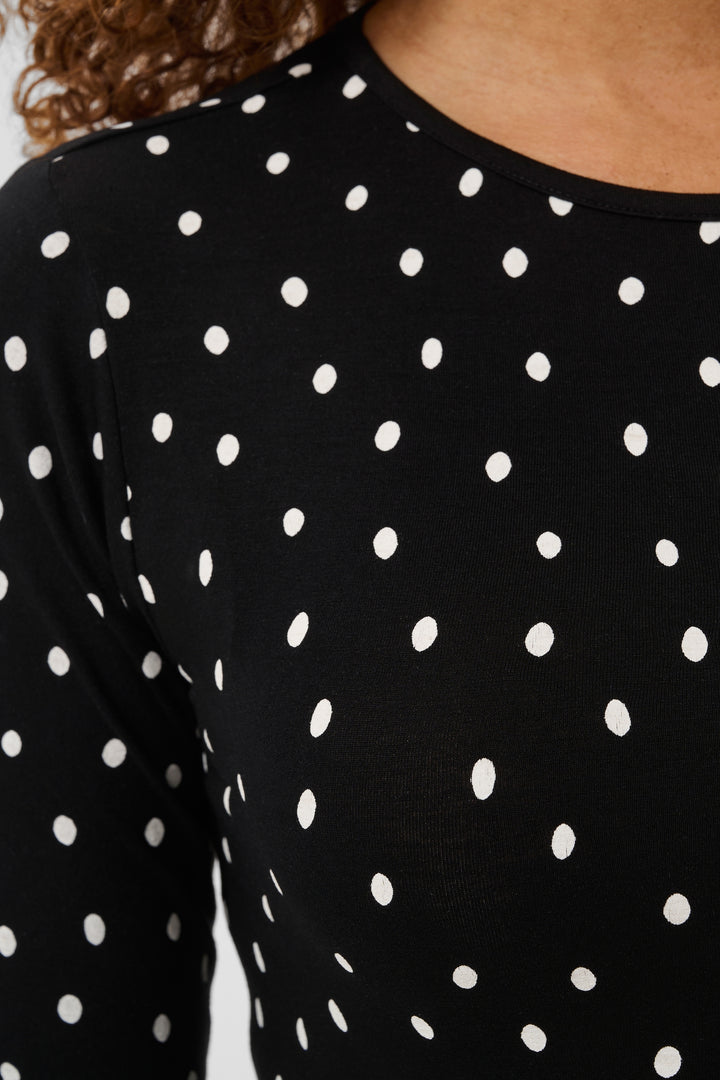 T-shirt Bella manches longues à pois