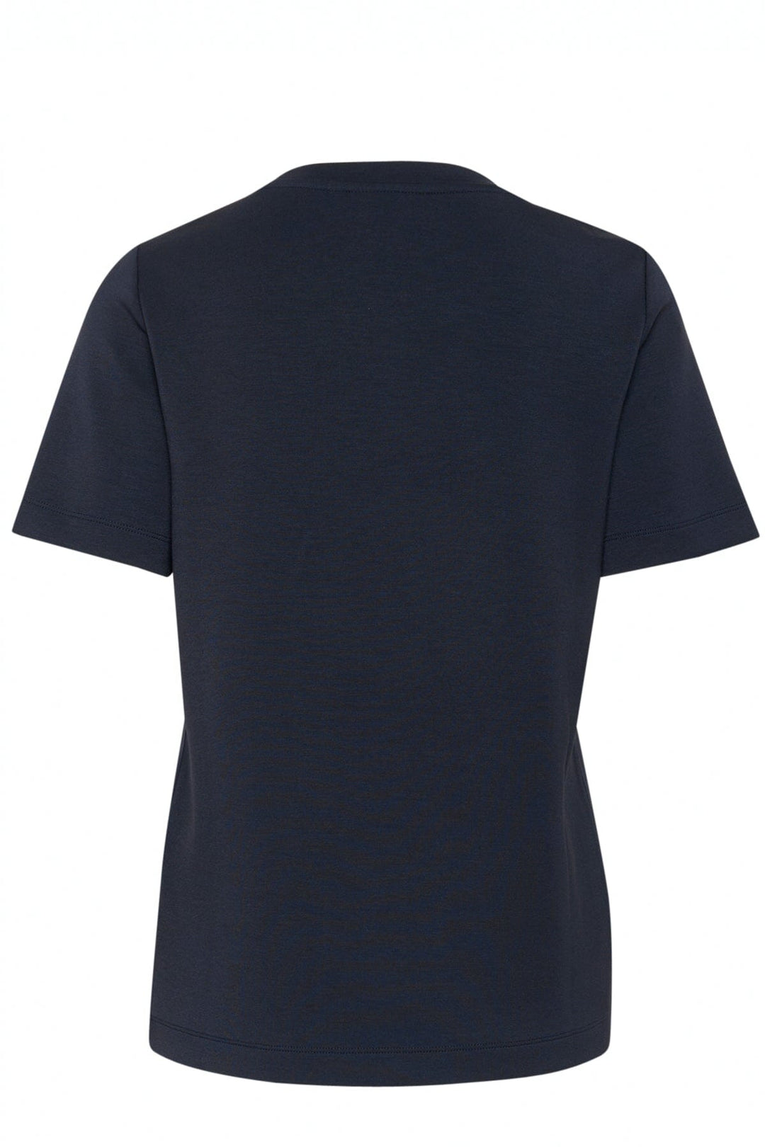 T-shirt velouté Vincent, coupe classique, col rond, couleurs foncées, manches courtes, vue arrière.