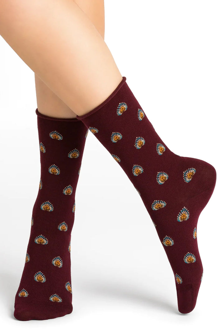 Chaussettes paon Femme - Accessoires - Chaussette Bleuforêt