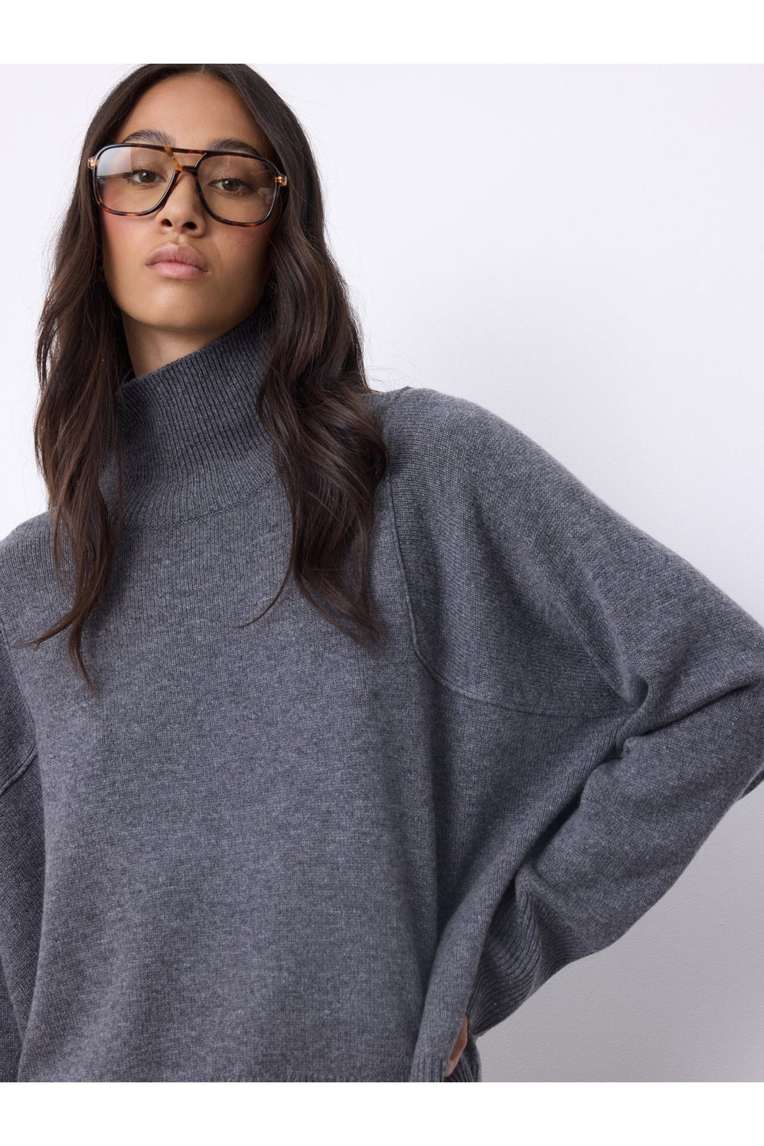 WENDY — Pull col cheminée oversize