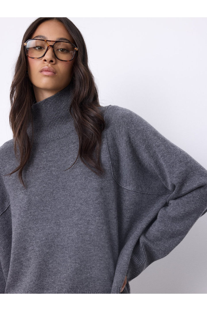WENDY — Pull col cheminée oversize
