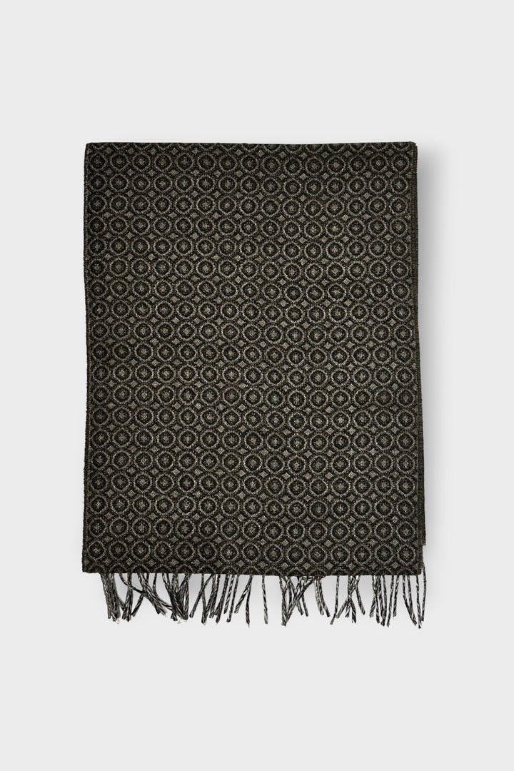 Foulard de laine avec motifs circulaires