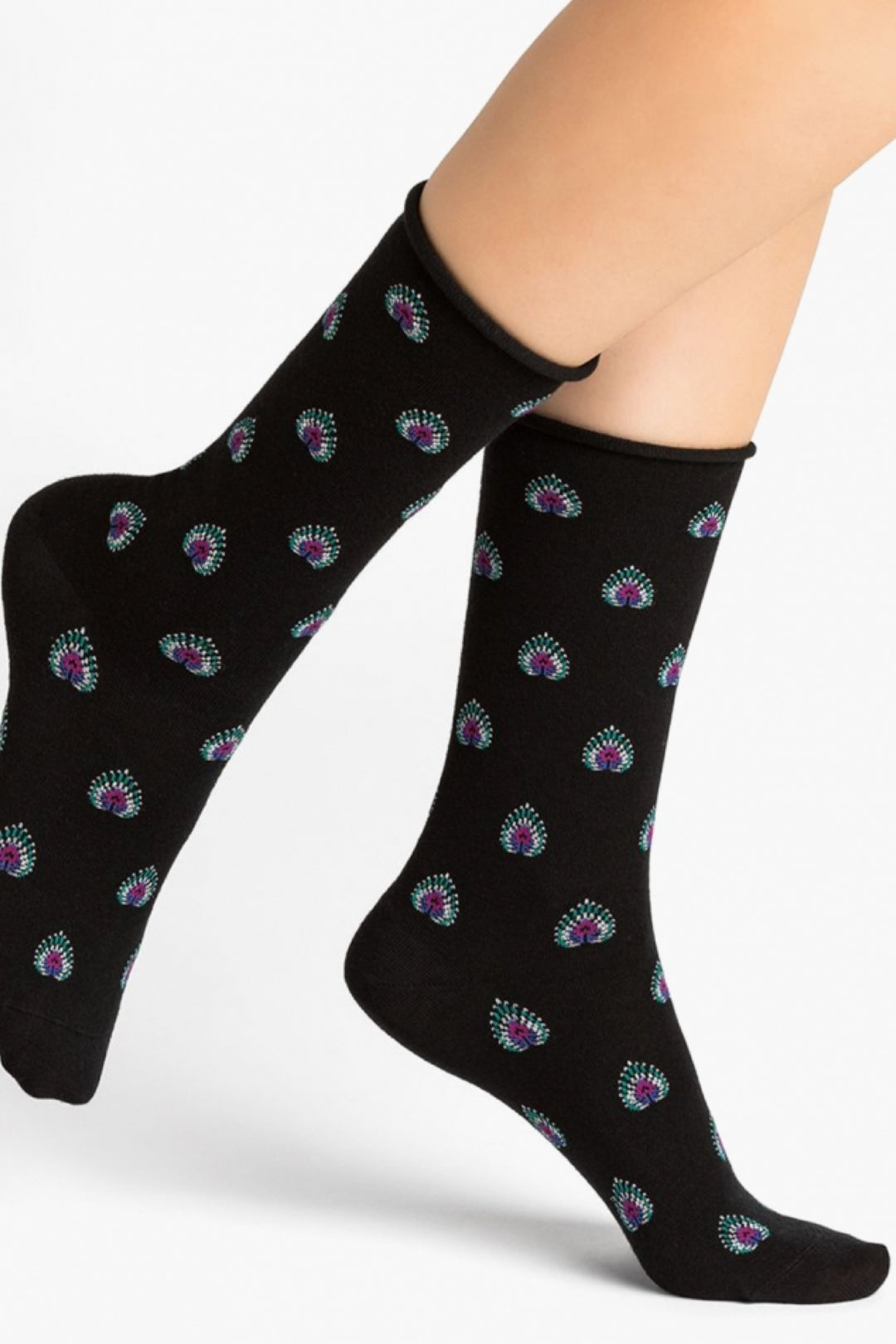 Chaussettes paon Femme - Accessoires - Chaussette Bleuforêt