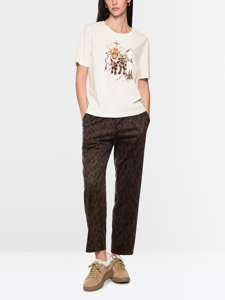 T-shirt en coton imprimé