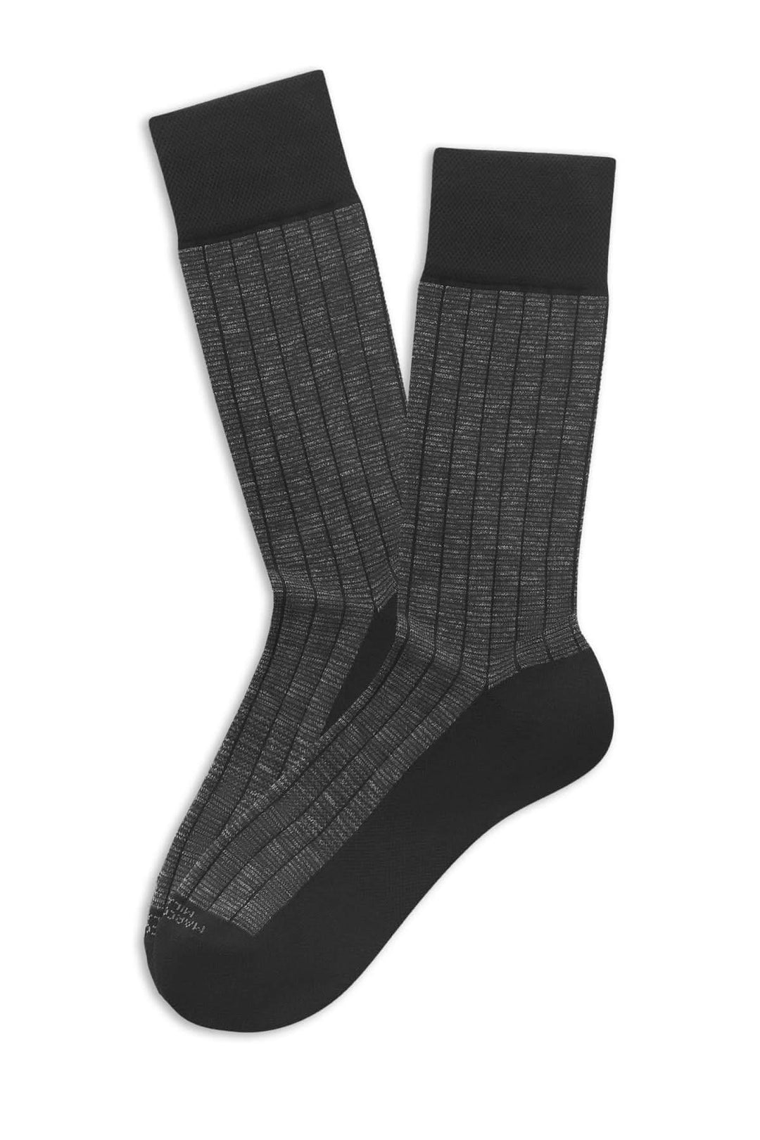 Bas à côtes fines en maille texturée, coupe mi-haute élégante, idéal pour le quotidien et occasions habillées.