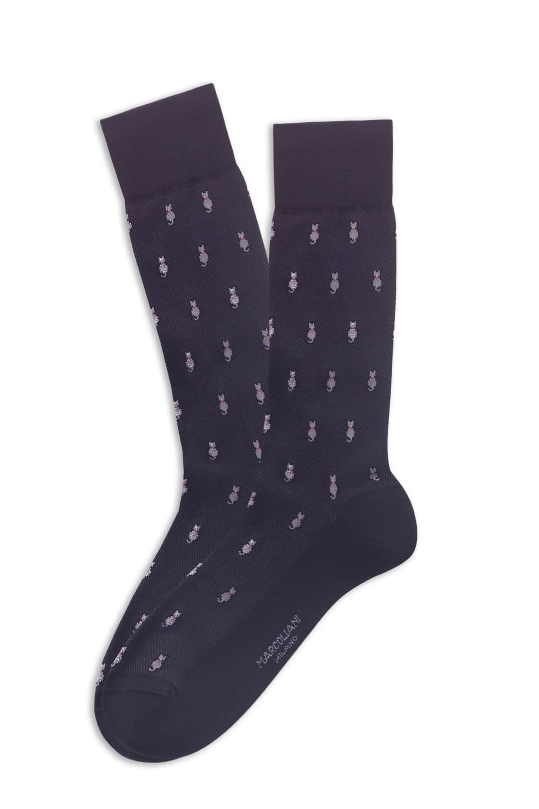 Bas à motifs fantaisie avec petits détails subtils, ajoutant une touche de style moderne à vos tenues quotidiennes.