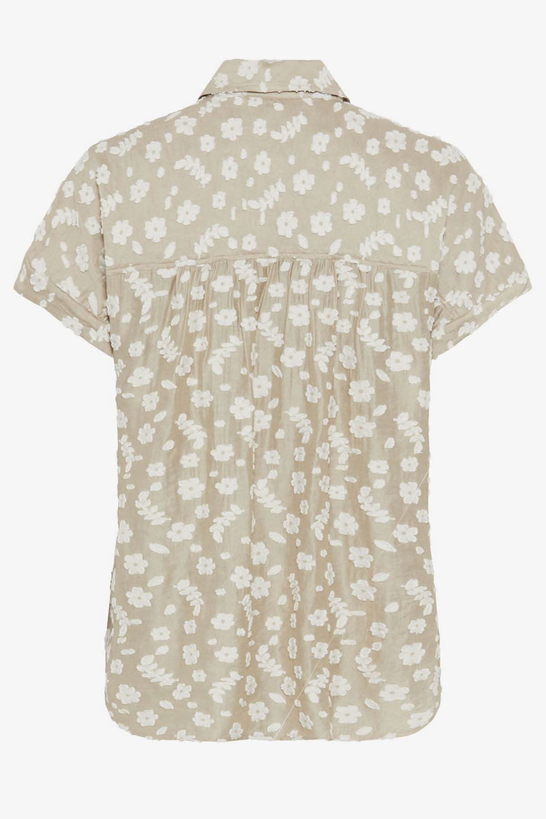 Blouse VIV à broderie florale, design léger et oversize, idéale pour l'été.