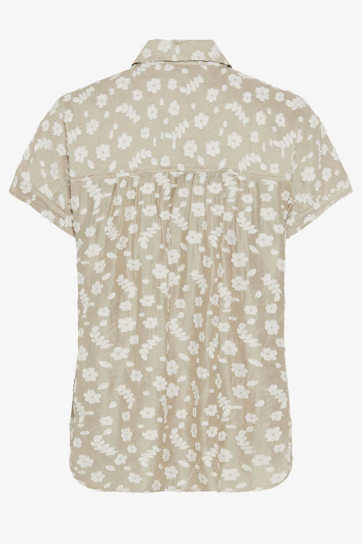 Blouse VIV à broderie florale, design léger et oversize, idéale pour l'été.