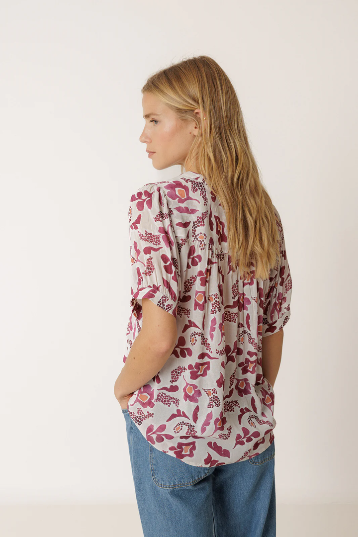 Blouse fluide à imprimé floral