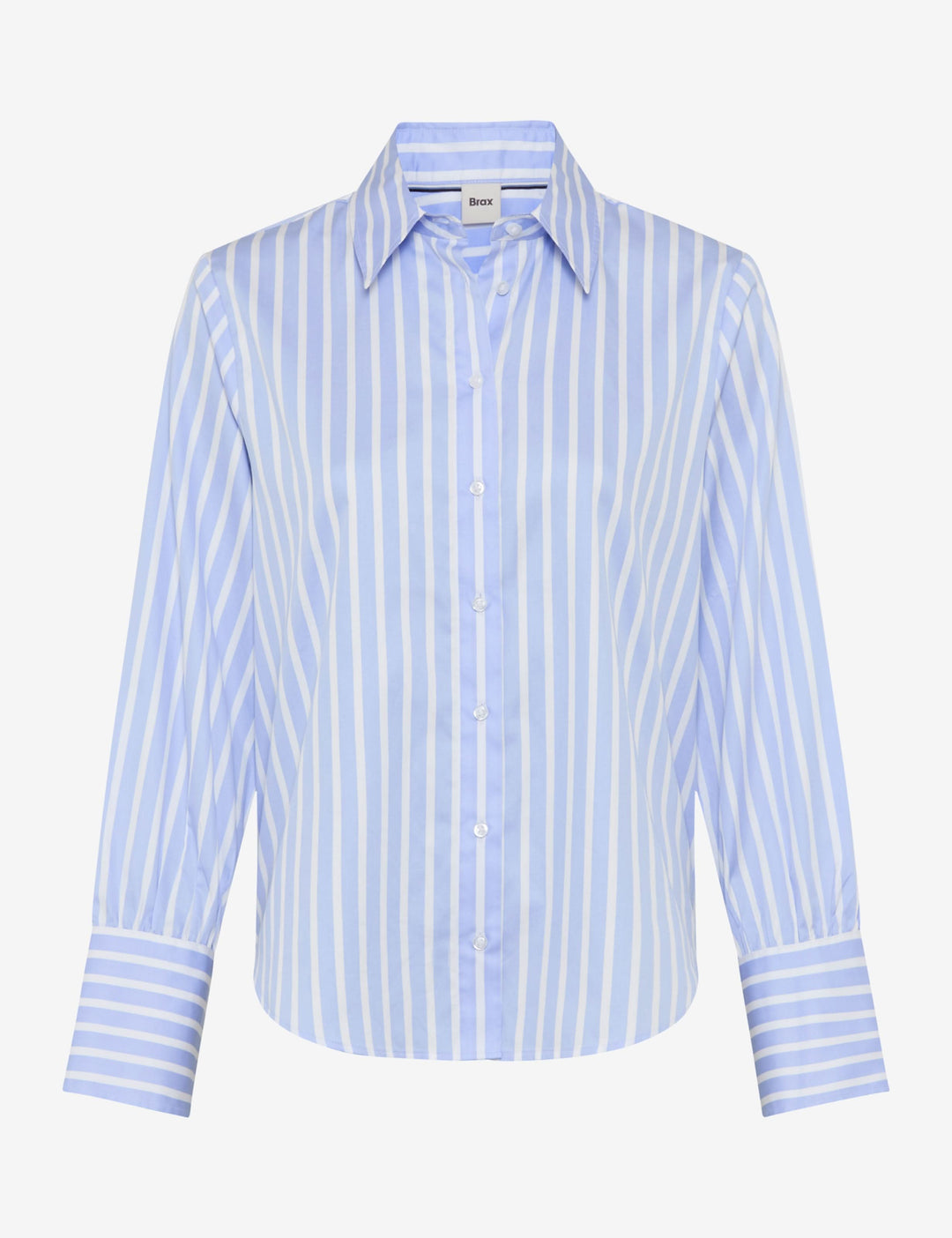 Blouse à rayures classique VICA avec motif à rayures intemporel et col classique, idéale pour tenues professionnelles et décontractées.