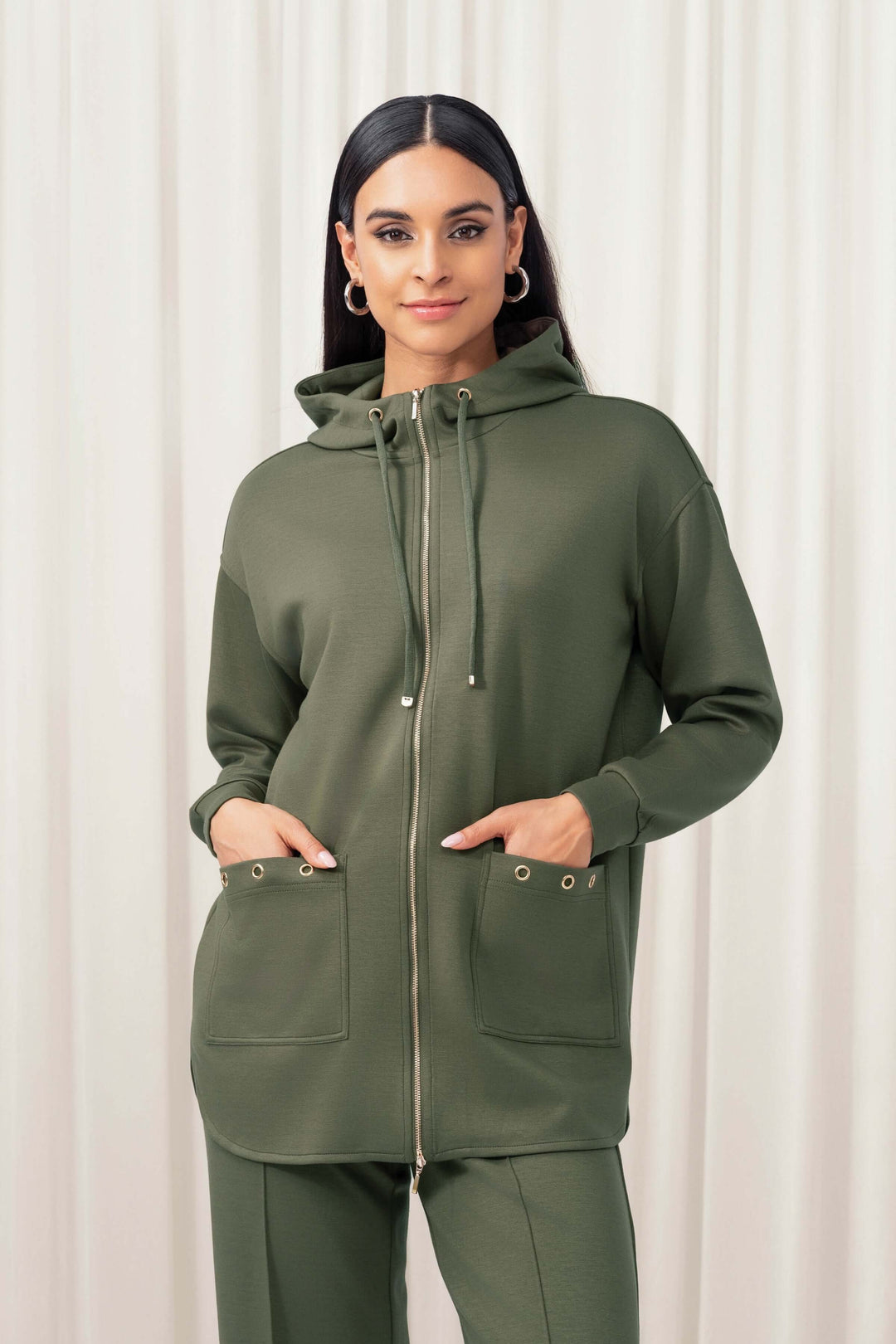 Hooded cardigan