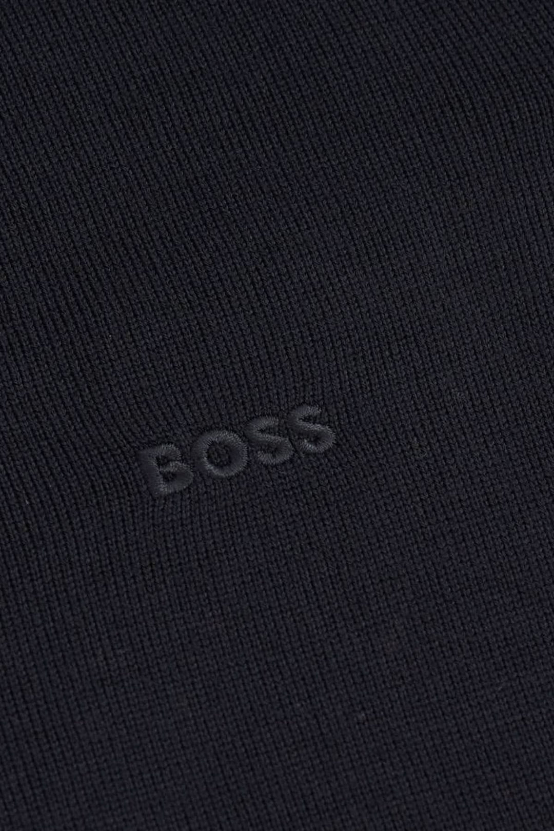 Logo BOSS sur chandail en laine vierge Botto, élégant et intemporel, confection en laine douce et respirante, style épuré pour homme.