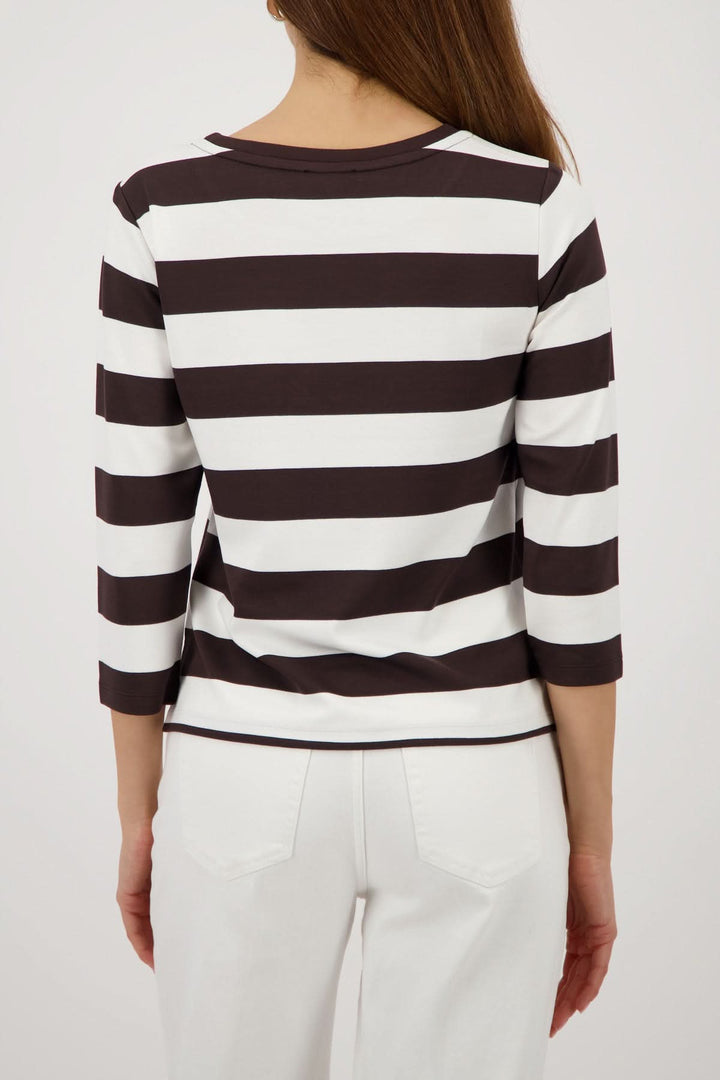Striped sweater with a decorative pocket