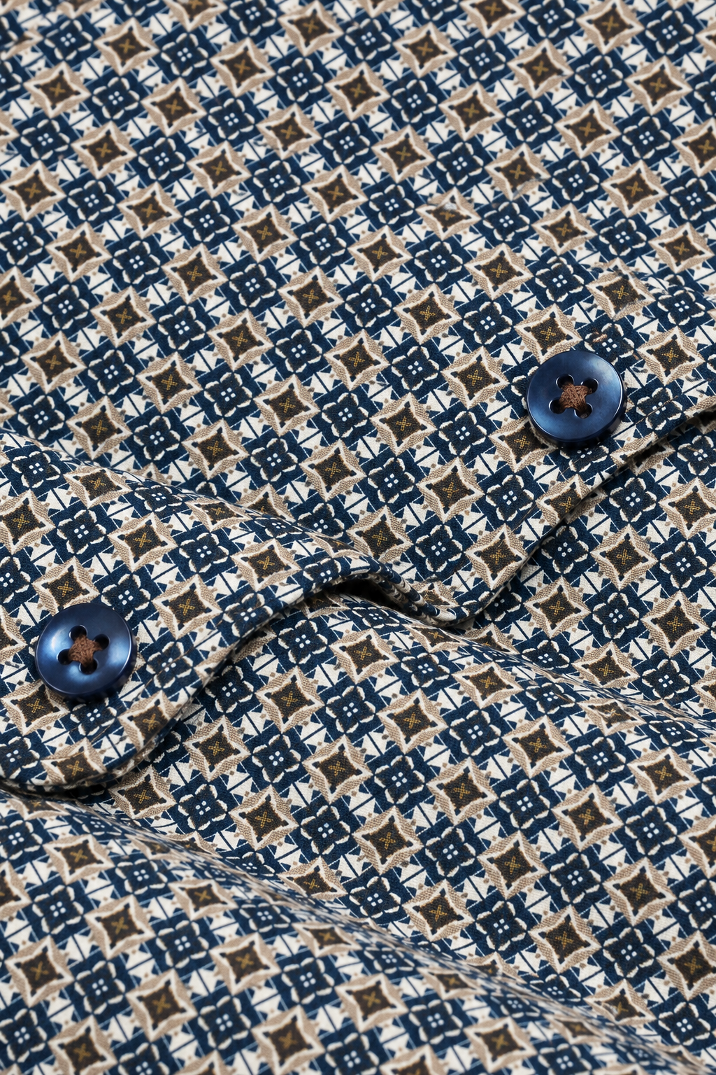 Diamond-print casual shirt
