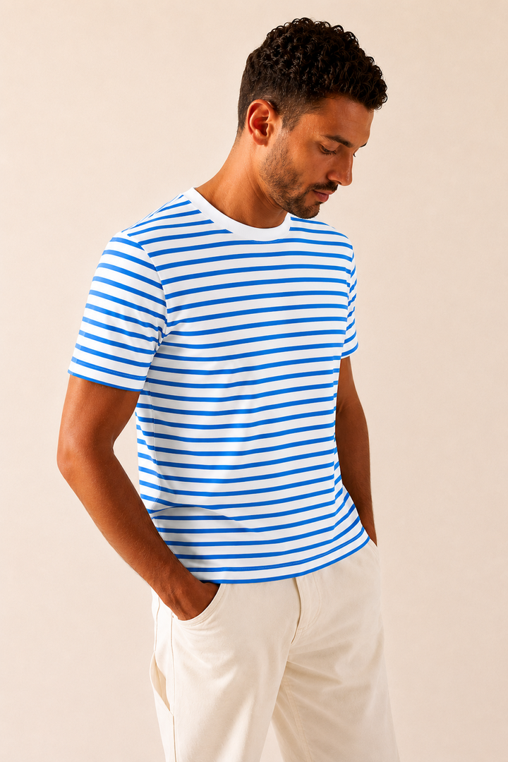 Striped cotton T-shirt