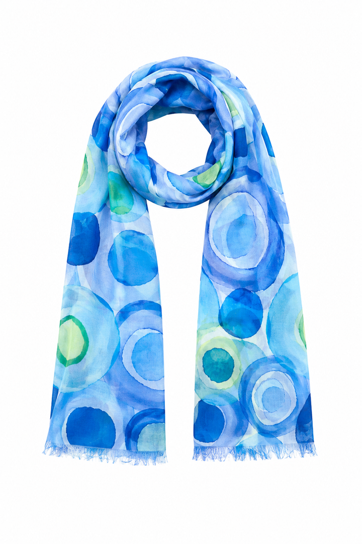 Foulard léger à motif artistique