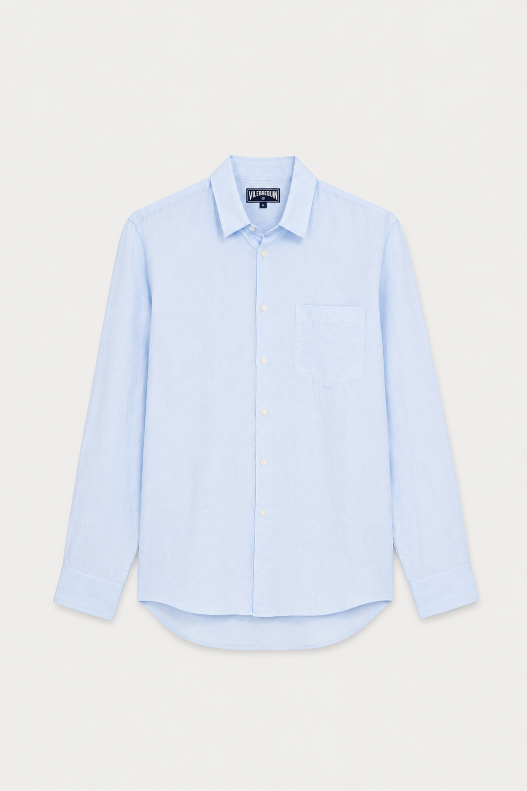 Chemise en lin à poche poitrine