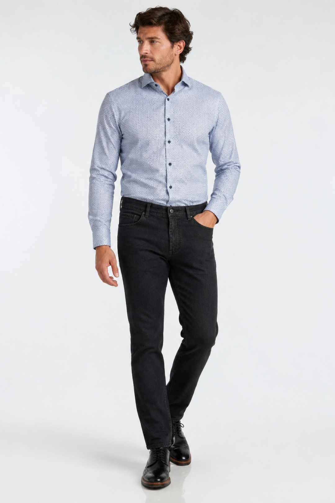 Pantalon denim extensible