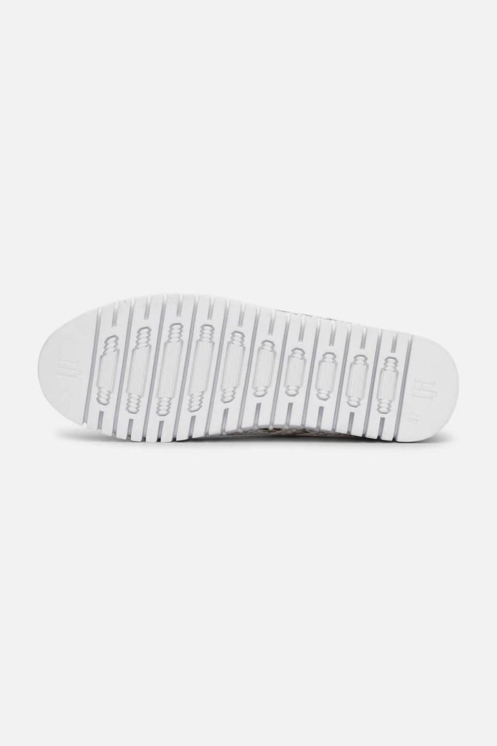 Semelle en caoutchouc naturel des chaussures imprimées peau de serpent d&