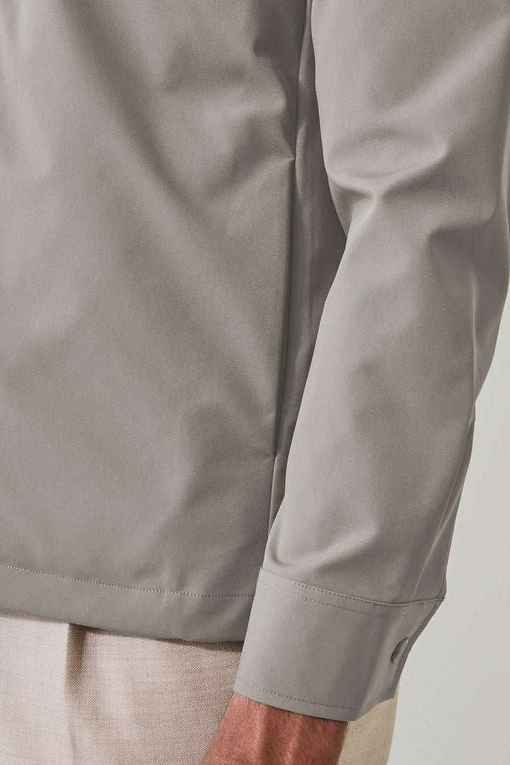 Stretch shirt-jacket
