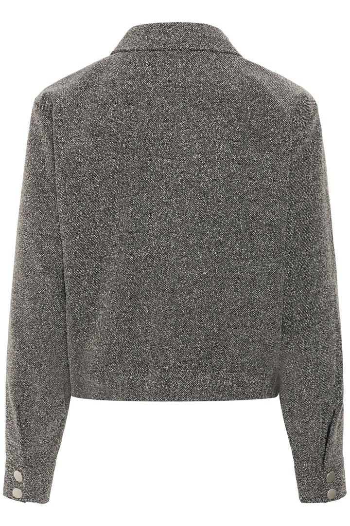 Manteau Alba court à poches à rabat et boutons contrastants vu de dos