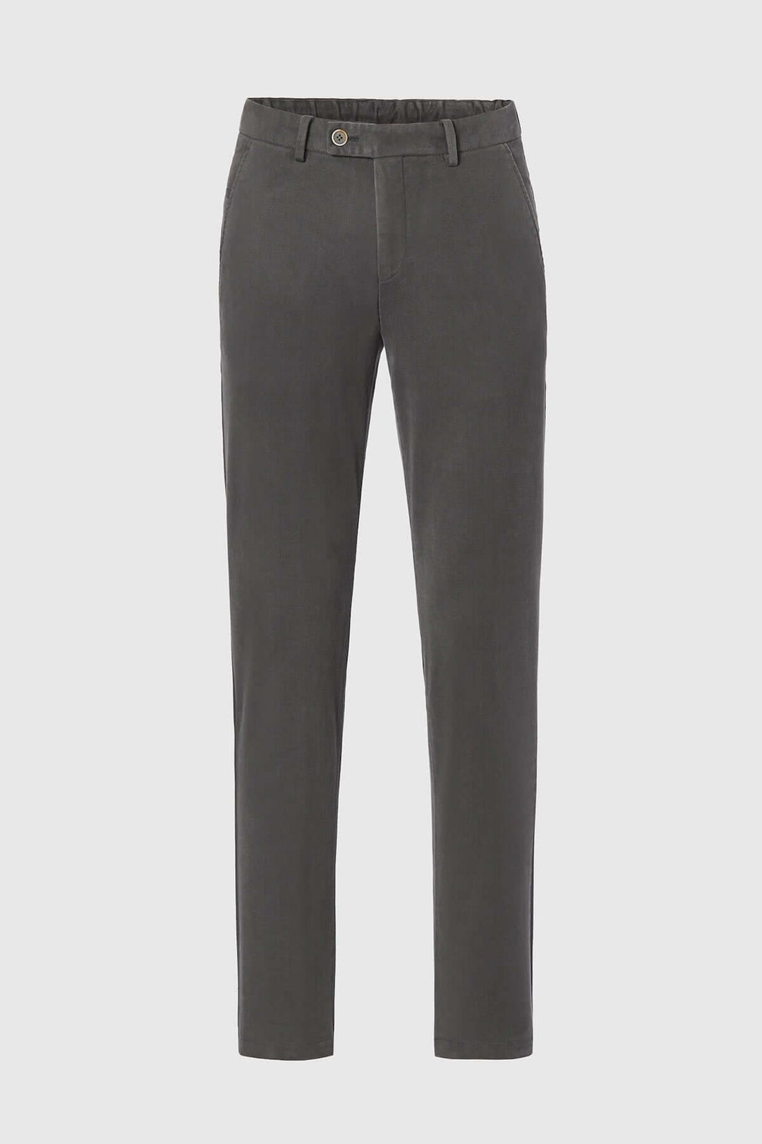 Pantalon Chino Trento en sergé de coton doux avec coupe ajustée et ceinture élastiquée à l&