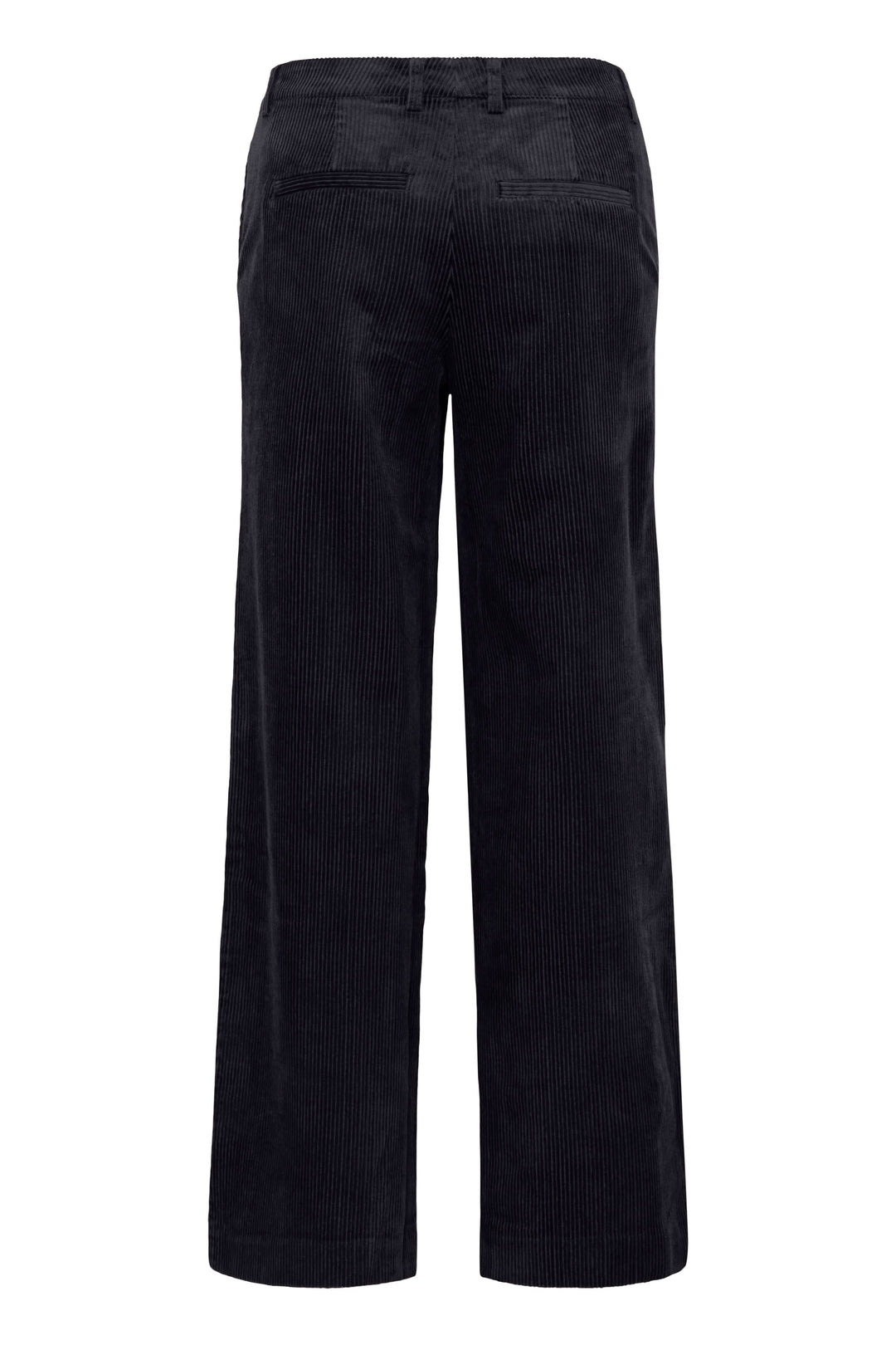 Pantalon Clarissi en velours côtelé, coupe large et élégante, arrière du pantalon, taille haute.
