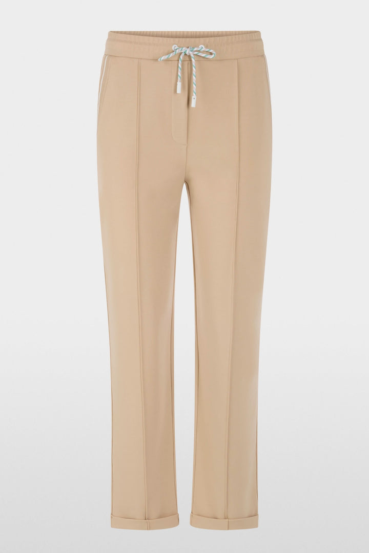 Pantalon FRIA à enfiler en mélange de coton avec taille élastique et coupe droite légèrement fuselée.