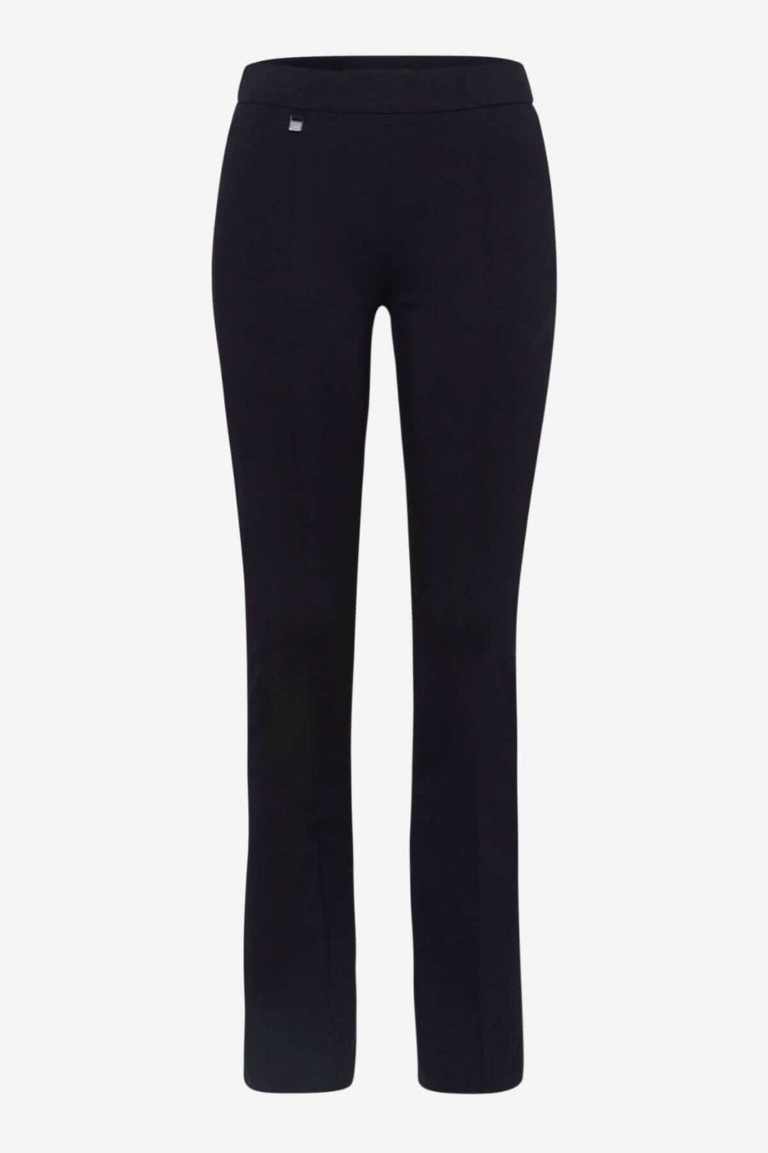 Pantalon MALOU skinny bootcut pour femme, confort et style avec ceinture élastique, couleur noire.