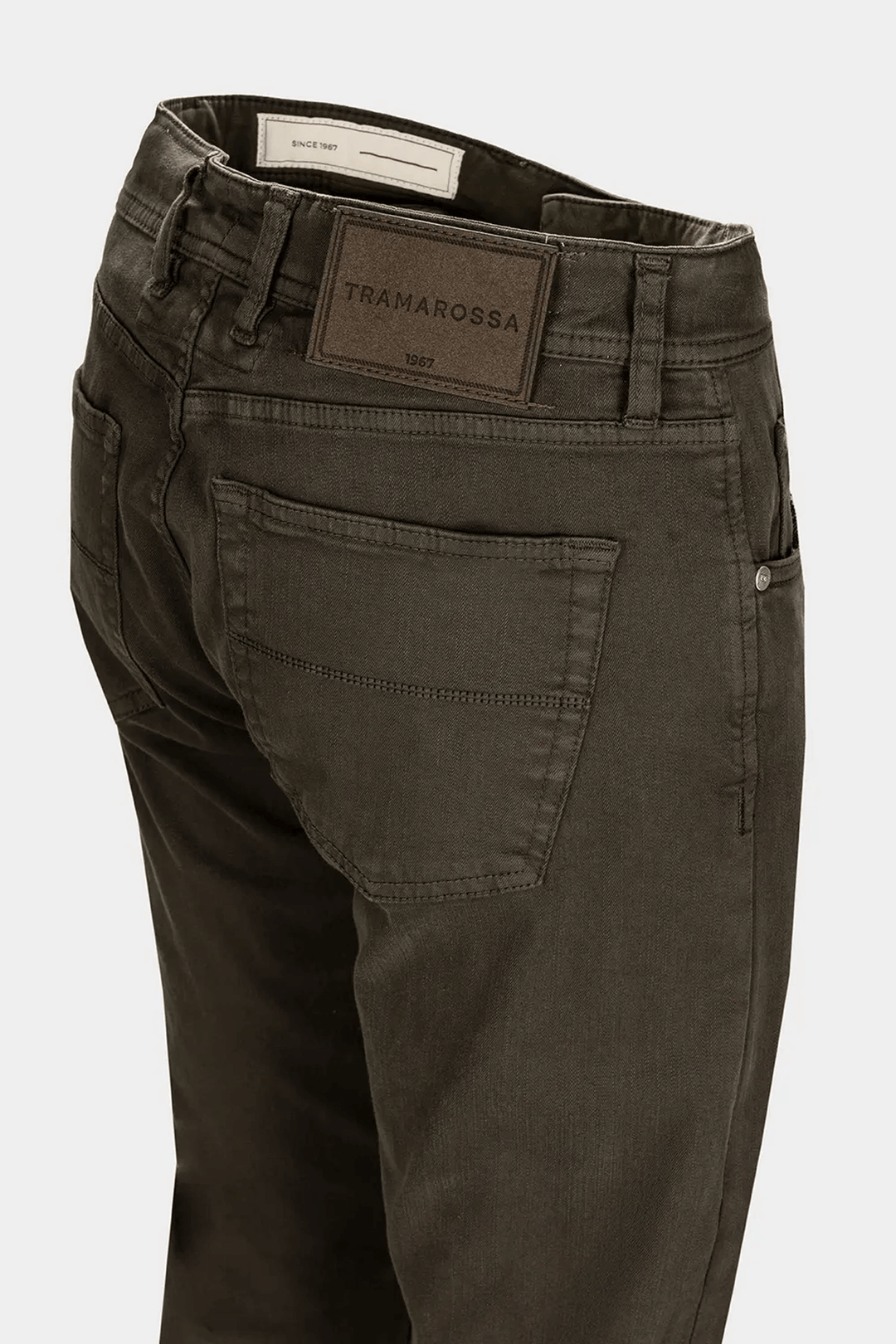 Pantalon de coton 5 poches homme Tramarossa, coupe regular slim, élégance italienne, confort, silhouette raffinée, style impeccable
