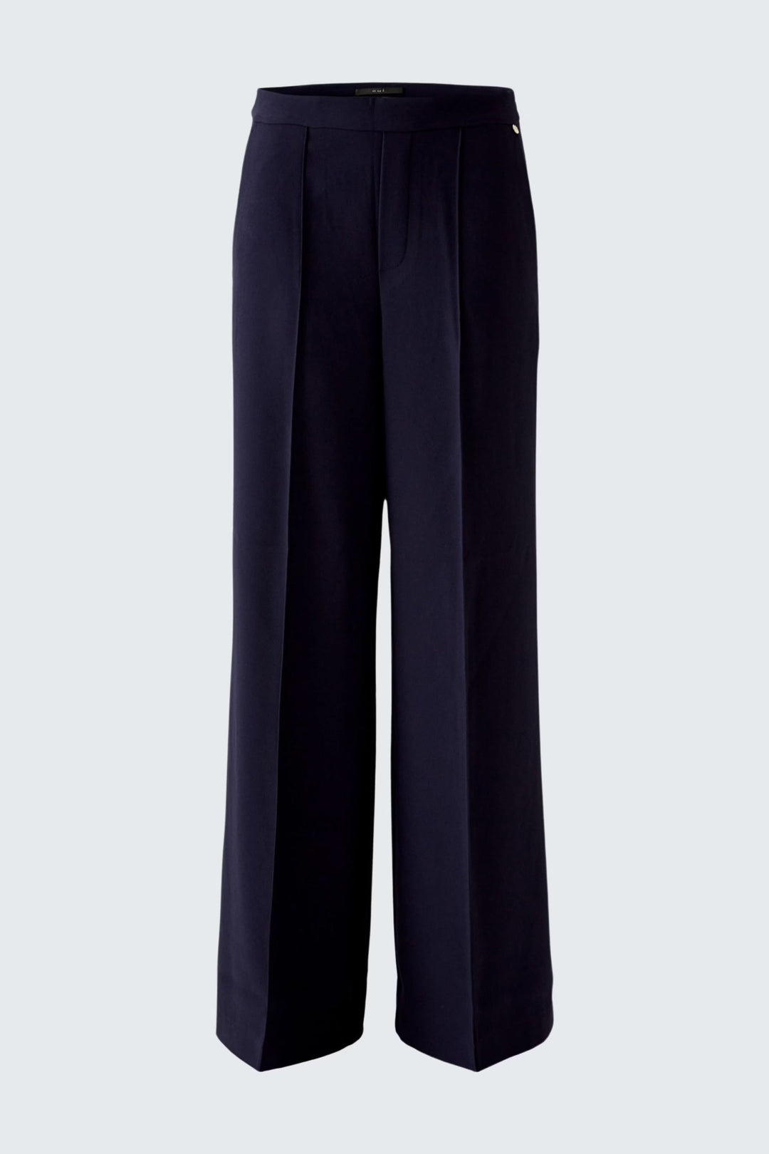 Pantalon en crêpe à jambes larges et évasées, coupe élégante et fluide, idéal pour des occasions sophistiquées.