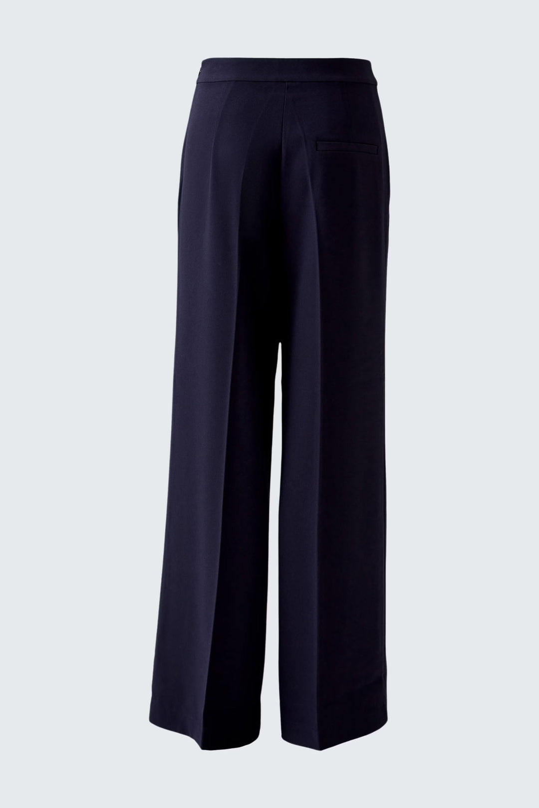 Pantalon en crêpe fluide à jambes larges, dos, offrant élégance et confort pour toute occasion.