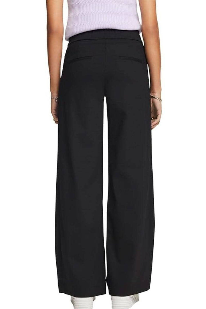 Pantalon habillé noir vue de dos, coupe droite, idéal pour le bureau ou un événement spécial.
