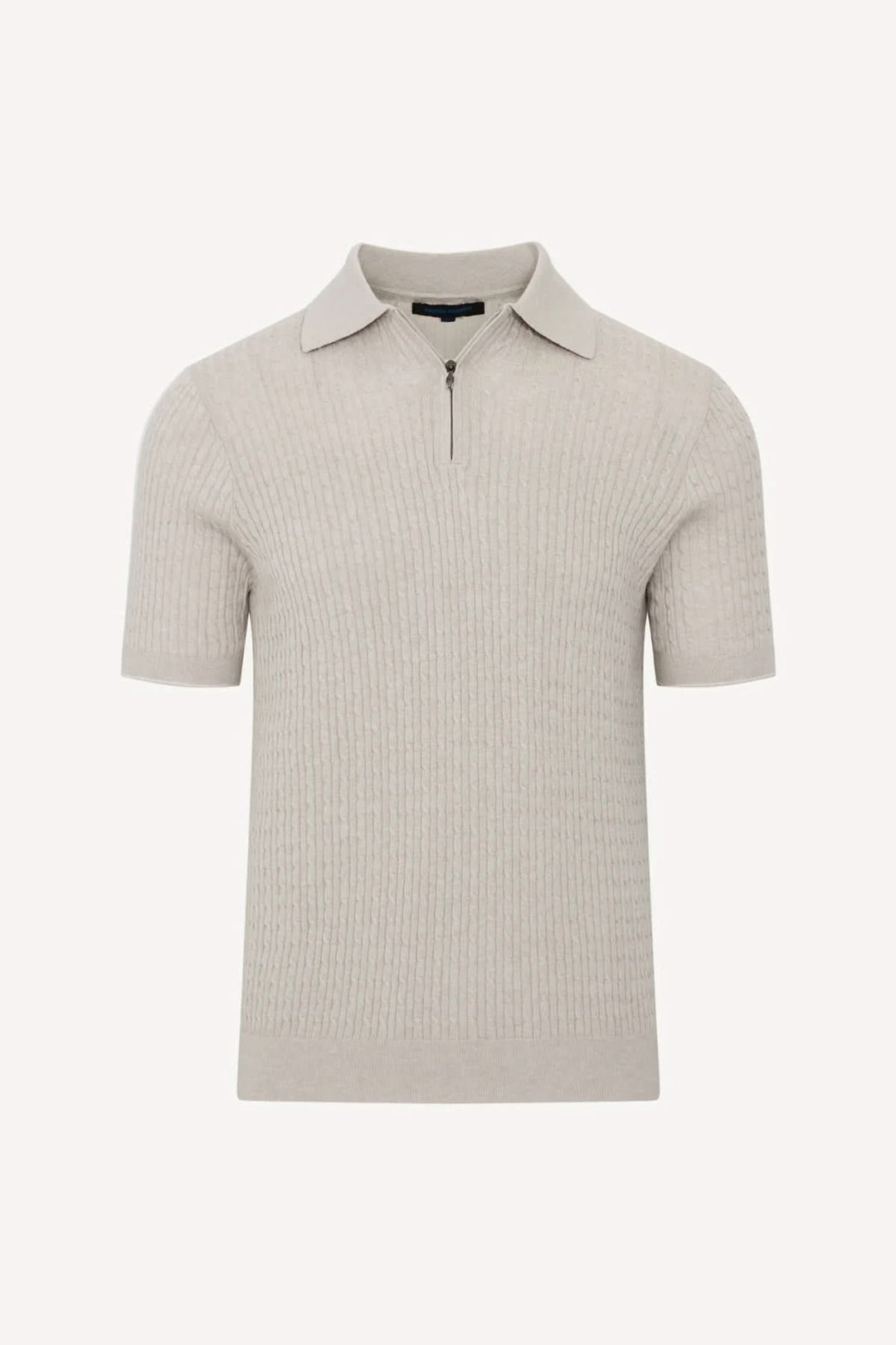 Polo tricot à fermeture éclair