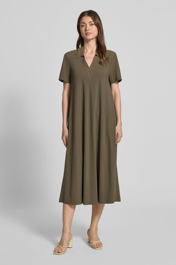 Josephina Midi Dress with Open Neckline