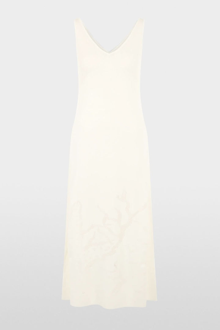 Flowy midi dress with a V-neck