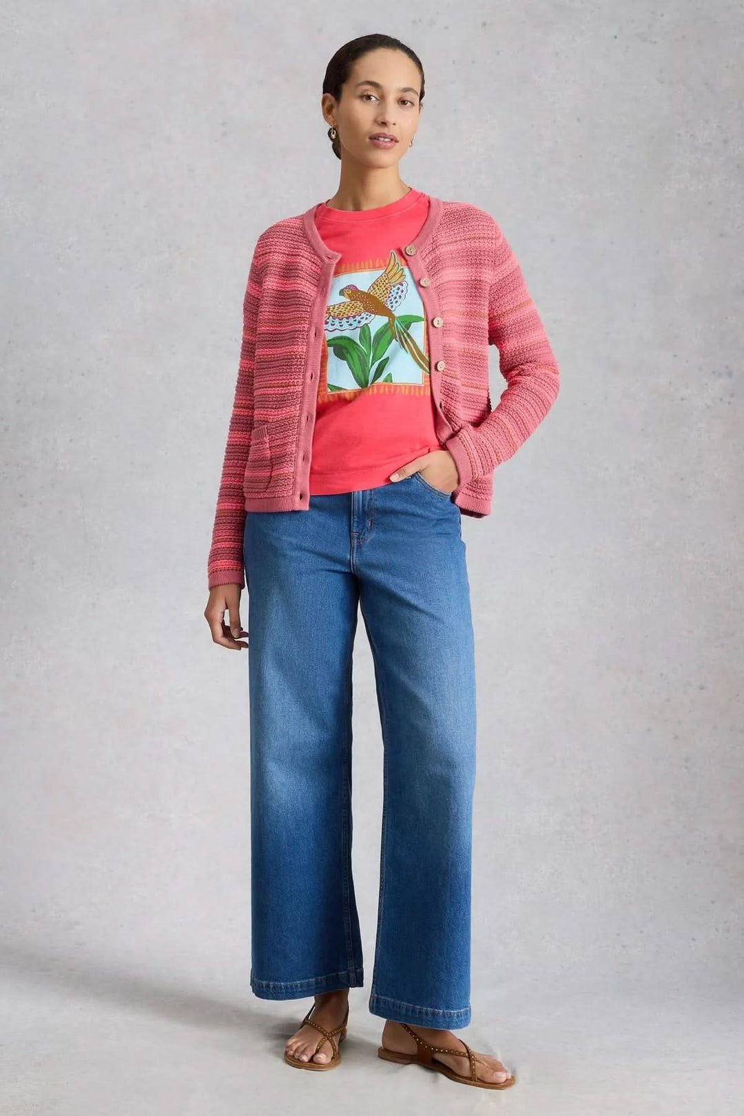 Gina T-shirt with bird print