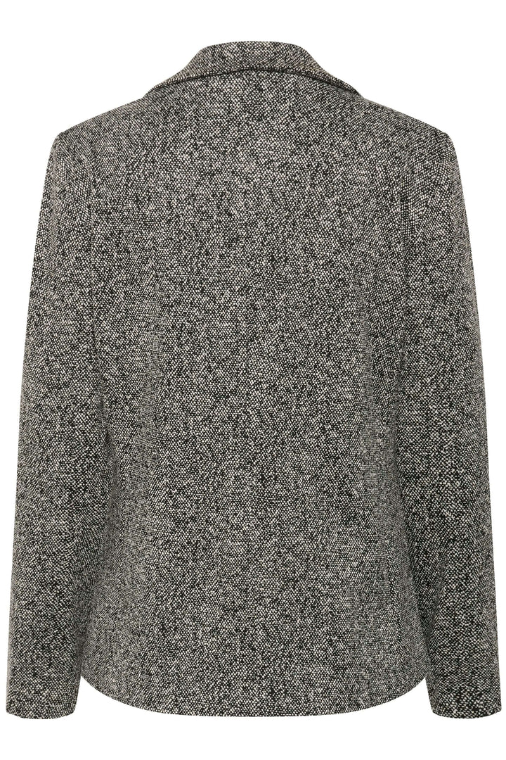 Veston Vineke, élégant veston texturé avec coupe structurée et fermeture à un bouton, dos vu, style moderne et polyvalent.