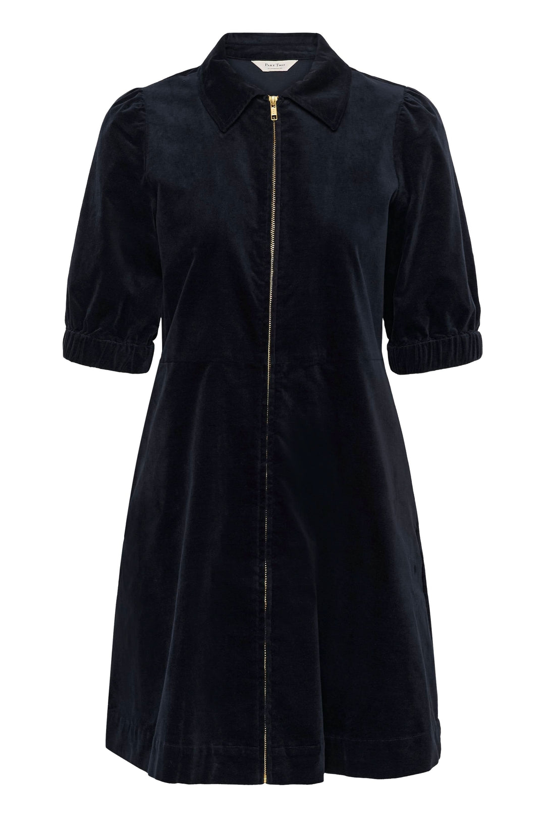 Robe Eyvora en velours côtelé à fermeture éclair