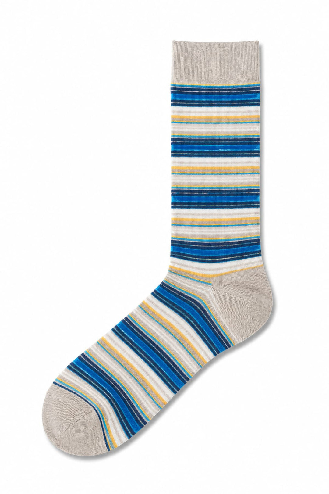 Marcoliani Multicolored Striped Low-Cut Front-View Men&