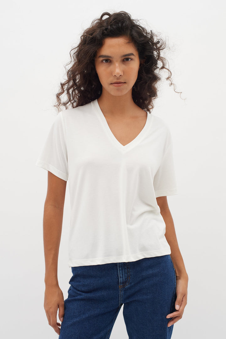 T-shirt col en V Liliana Femme - Hauts - T-shirt Inwear