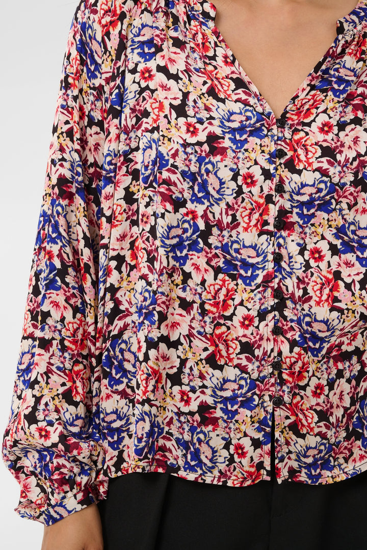 Blouse fleurie Doaa vue de face pour femme Part Two