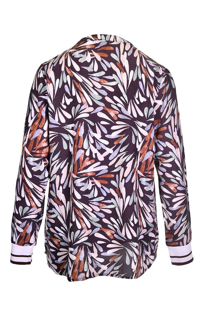 Blouse imprimée à manches longues pour femme kennys