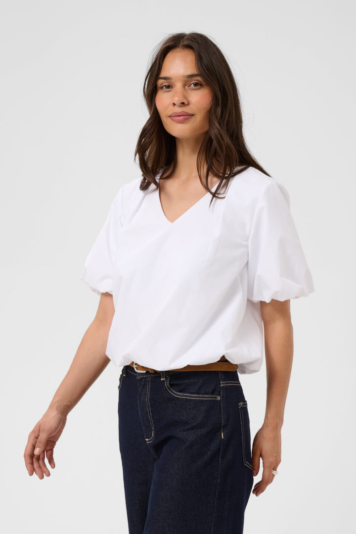 Blouse Kiki à manches ballon pour femme Kaffe