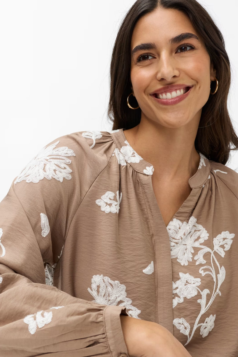 Blouse Vivian à broderies florales pour femme Brax