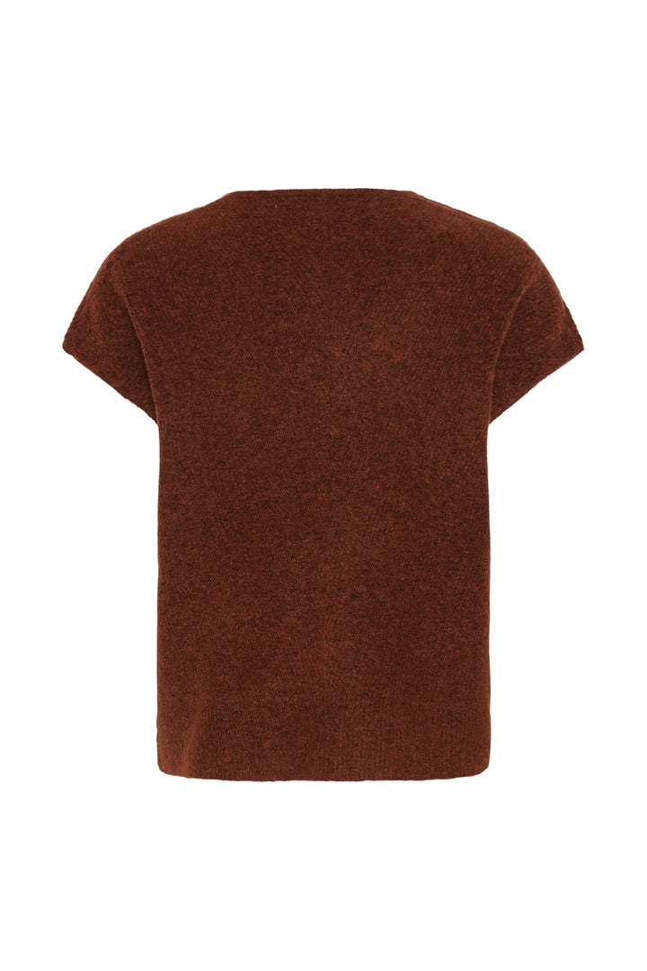 Guna sleeveless knit V-neck jacket 